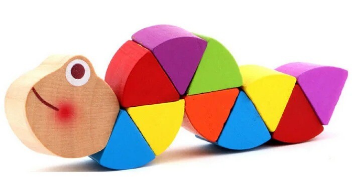 Children’s Alphabet Puzzle Montessori Wooden for Toys 3D Educational Kids Toys