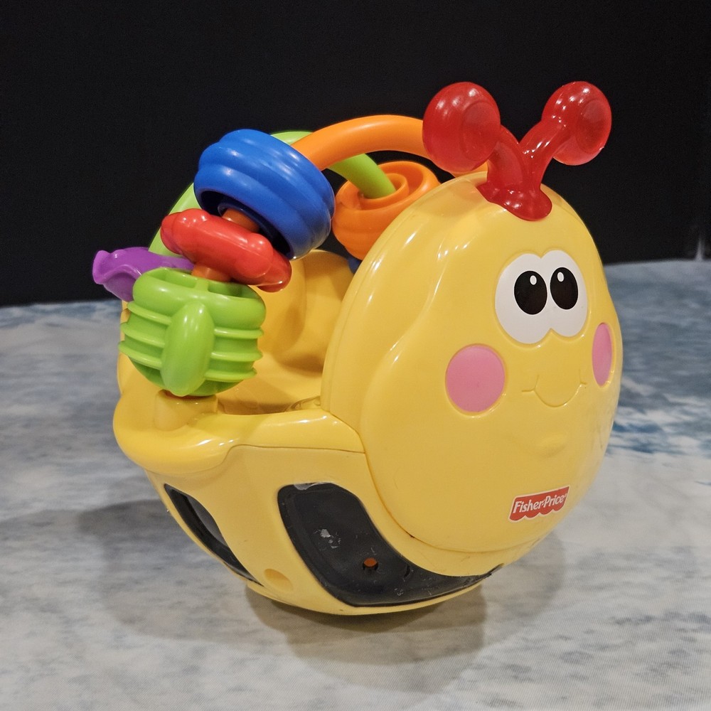 Fisher Price Gigglin’ Bee Ball Baby Toy Lights Sounds Tested Works