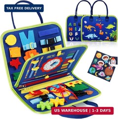 Guolely Busy Board Montessori Toy for 3-6 Year Old Toddlers – Educational Activi