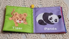 8 Handmade Soft Colorful Mini Books For Babies & Toddlers. Rustled. 4″ X 4″ WOW