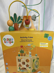 Giggle Scape Dino Activity Cube Bead Maze Shape Sorter Multicolor Age 1+