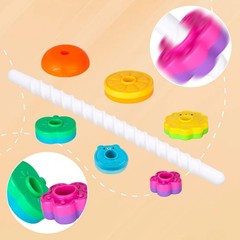 BYFWH Spinning Stacking Toys for Babies 12+ Month Ring 14 Inches, Colorful