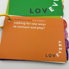 Lot of 3 Lovevery Play Guides from 9 – 15 Months LOVE EVERY BABY BABBLER