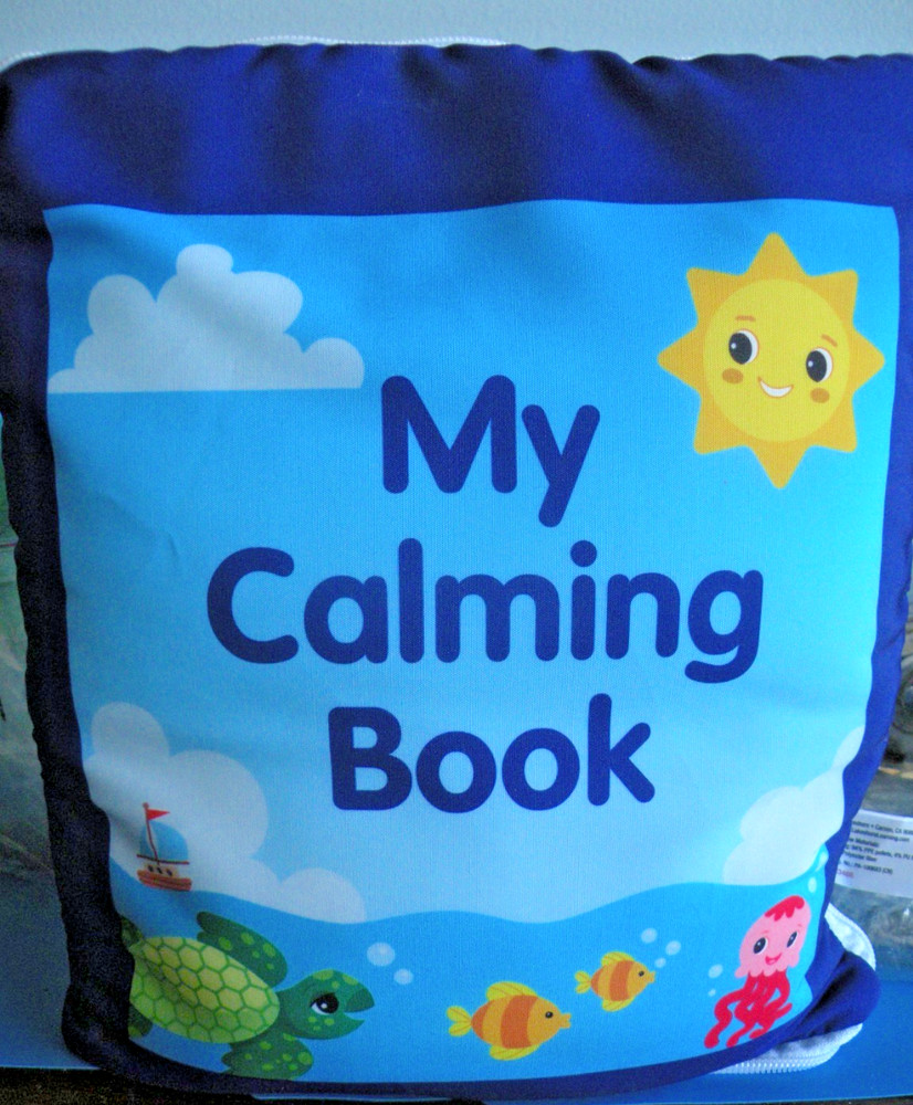 Calming Book weighted (3lbs) to soothe comfort washable by Lakeshore Sells$50 T1