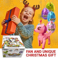 Easter Birthday Gifts Kids Unicorn Eggs Toys for 3 4 5 6 7 8 9 Year Old Girl 4PC