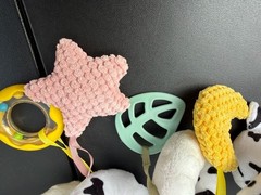 Apricot Lamb Cow Spiral Stroller Activity Toy