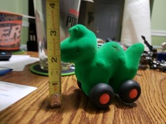 Rubbabu Green Caterpillar Soft Train Toy Wheeled Sensory Toy 4″ X 3″ Velvet GC