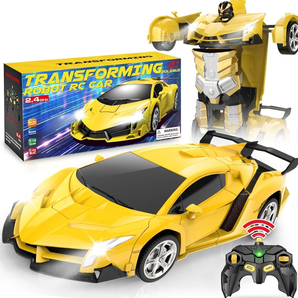 Remote Control Car – Transform Robot RC Cars, Toys for Ages 5-7, Kids Toys, 4 Ye