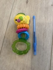 Fisher Price Ocean Wonders Fish Rattle Teether Infant Grasp Development Baby Toy