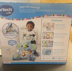 NEW VTech Walker Toddle Stroll Musical Elephant Activity 2 Speeds 9-36 Months