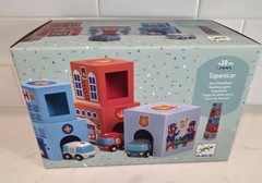 Djeco Topanicar Stacking Toy 8 pcs Vehicles Theme 18M+ Motor Skills