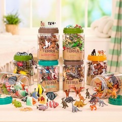 Mini Dinosaur Toys Collection: 60 Assorted Figures for Creative Play Adventures