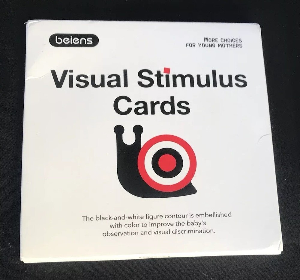 Beiens Design Visual Stimulus B&W Cards Baby’s Visual Brain Development -Infant