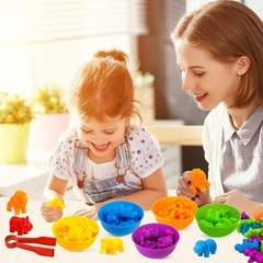 Counting Toys for Kids Animal Matching Game with Sorting Bowls Preschool