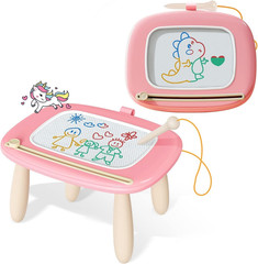 Magnetic Drawing Board, Toddler Girl Toys for 1-2 Year Old, Doodle Board Pad Lea