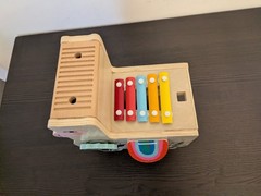 Manhattan Toy Musical Llama Wooden Instrument Activity Toddler Toy