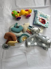 Baby Toys & Soft Activity Lot Cuddle Bug Cloth Book Lovey Sensory Toy Bundle