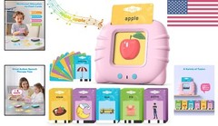Portable Talking Flash Cards – Colorful Learning Themes for Toddlers 1-6 Years