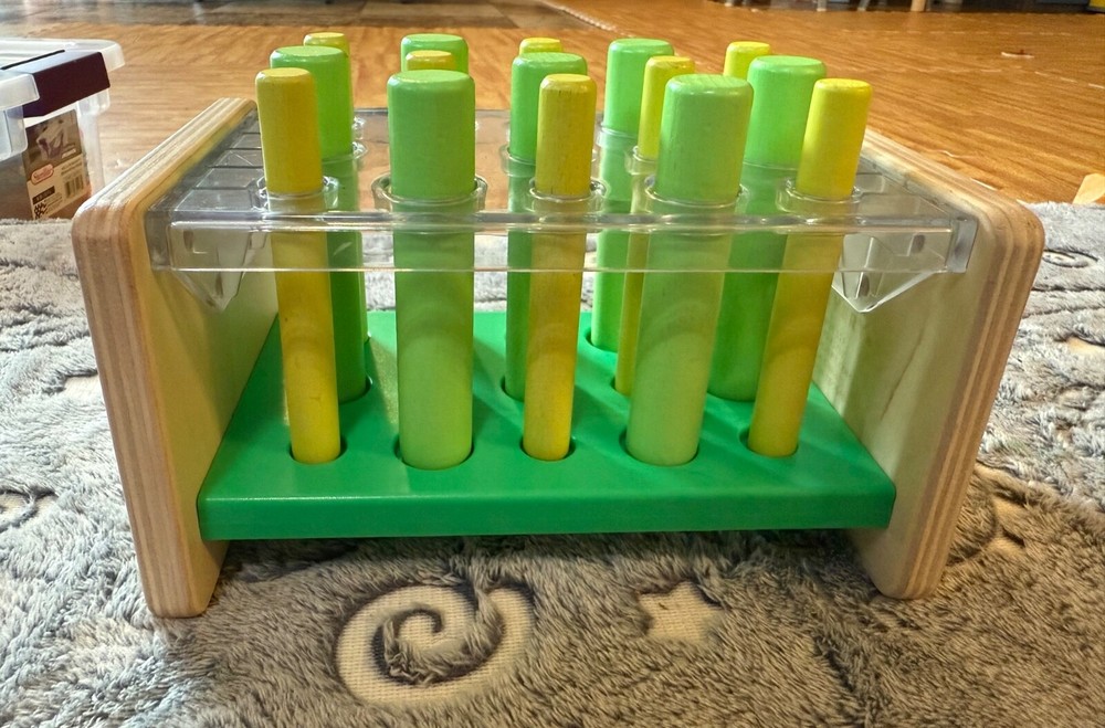 Lovevery Wooden Posting Stand and Pegs 22 23 24 months Companion Play Kit