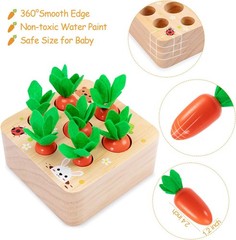 Montessori Toys Baby Easter Toys for Toddlers 1-3 Old, Educational Wooden Ca…
