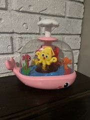 Baby Girl Toys 6-12 Months – Press & Spin Aquarium Light Up Musical Toy