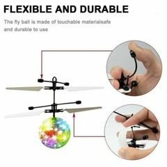 Toys for Boys Girls RC Flying Ball LED Robot Drone 3-11 Years Old Children Gift