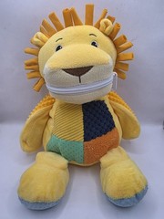 Animal Adventure Yellow LION Zippydude Plush Sensory Zipper Weighted Baby Toy