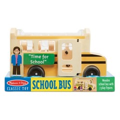 Melissa Doug School Bus Wooden Play Set with 7 Play Figures