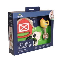 Itzy Ritzy Itzy Jamboree Rhythm and Rattles Gift Set Farm – 3pc
