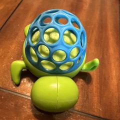 Baby Toy- OBall Green/Blue Turtle