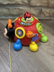 Vtech Crazy Legs Learning Bugs Ladybug Interactive Pull Toy Musical Singing