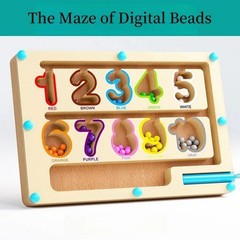 Montessori Wooden Color Sorting Toy Fine Motor Skills Educational Toddler Learni