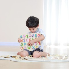GRINNNIE Wooden Peg Puzzle for Toddlers 3 4 5 Years Old, 4 PCS Montessori Edu…