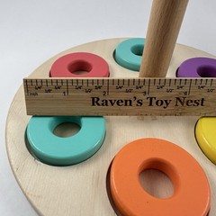 LOVEVERY Wooden Flexible Ring Stacker Babbler Kit – 12-18 Months *13 Rings*