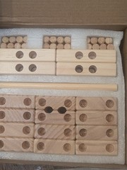 Edyfico Pegblock Masters Toy Stacking Wooden Block Set 24 Months+