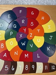 Kids ABC Snail Puzzle Learning Toy