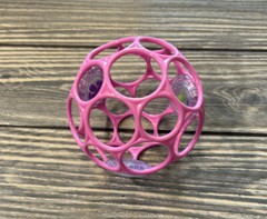 OBall Pink Purple Baby Ball Rattle Toy