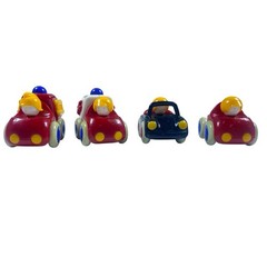 4 Vintage 80’s Tolo Toys Sports Racing Cars Primary Colors Colorful Lightweight