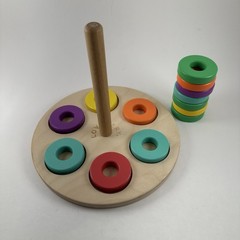 LOVEVERY Wooden Flexible Ring Stacker Babbler Kit – 12-18 Months *13 Rings*