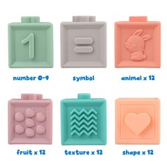 Soft Stacking Blocks for Baby – Sensory Montessori Toys Toddler Activities – …