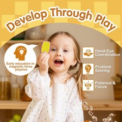 Sensory Magnetic Fidget Toys for Kids Adults, Silicone Fidget Slider Stress A…