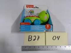 Fisher-Price Poppity Pop Turtle Push Toy 6m+ Rolling Beads Green Boy Infant