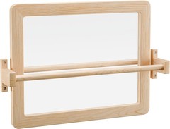 Montessori Baby Pull Up Bar with Small Mirror for Infants 6-18 Months