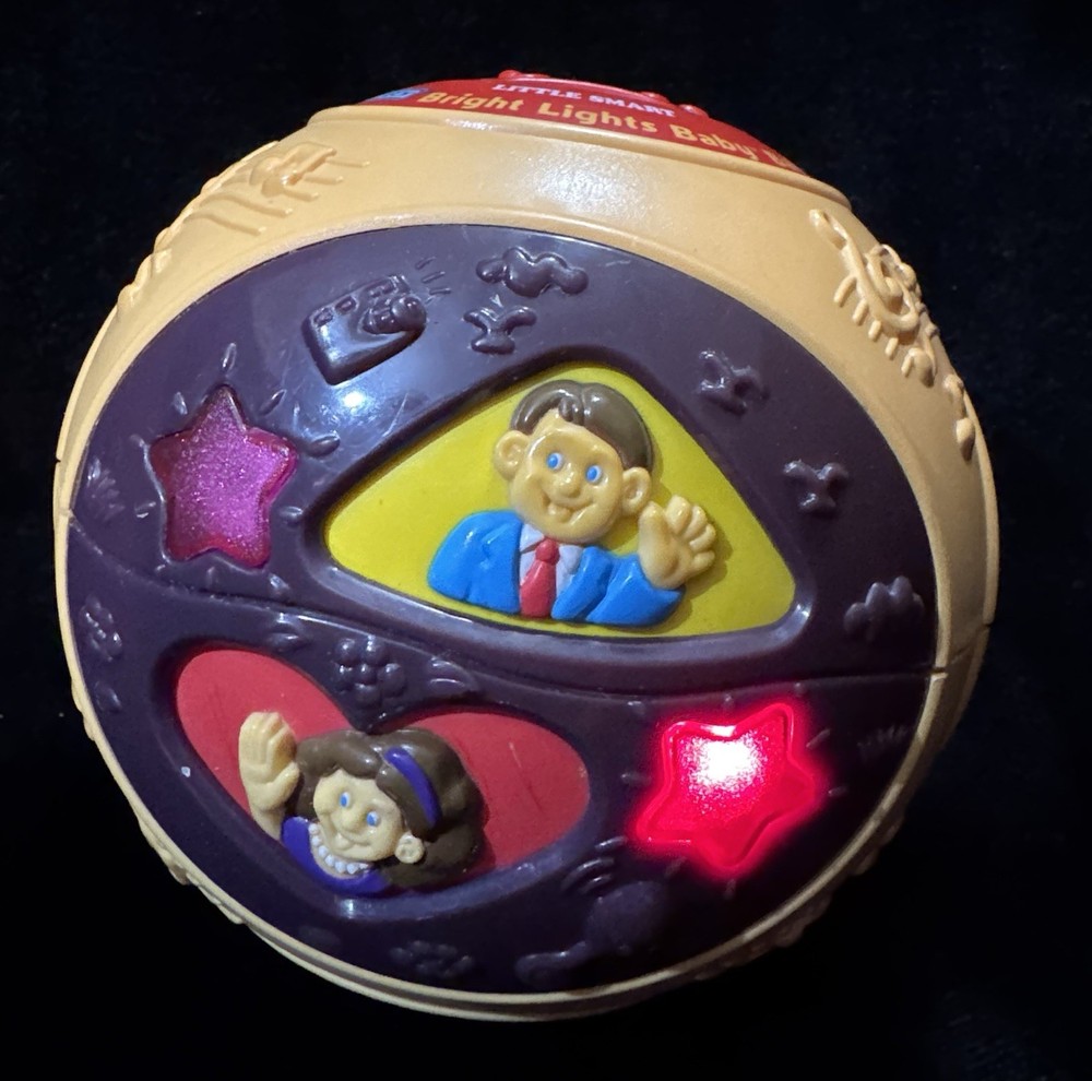 Vintage Vtech Little Smart Light-up Baby Ball Toy Learning Tested & Works