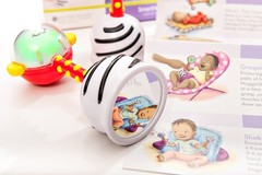 SmartNoggin NogginStik Light-up Developmental Rattle – Color Changing, Textu…