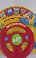 VTech Turn and Learn Driver Steering Wheel Electronic Learning Toy EUC