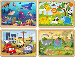 Puzzles for Kids Ages 4-6, Set of 4 Packs with 24-Piece,Preschool Educational Br
