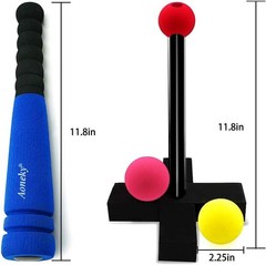 Safe Toddler Tball Set – Mini Foam Bat, 5 Balls, Perfect for 1-3 Olds