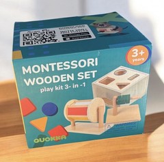 Montessori Wooden Set Play Kit 3-in-1 For Toddler Development-New In Box/3+years