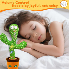 Interactive Baby Toys Dancing Talking Cactus Toy,Funny Gift for Infant